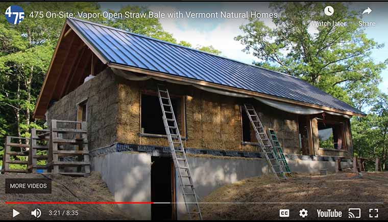 475 High Performance Building Supply demonstrates open-vapor straw bale building science - 475 is a SEON member