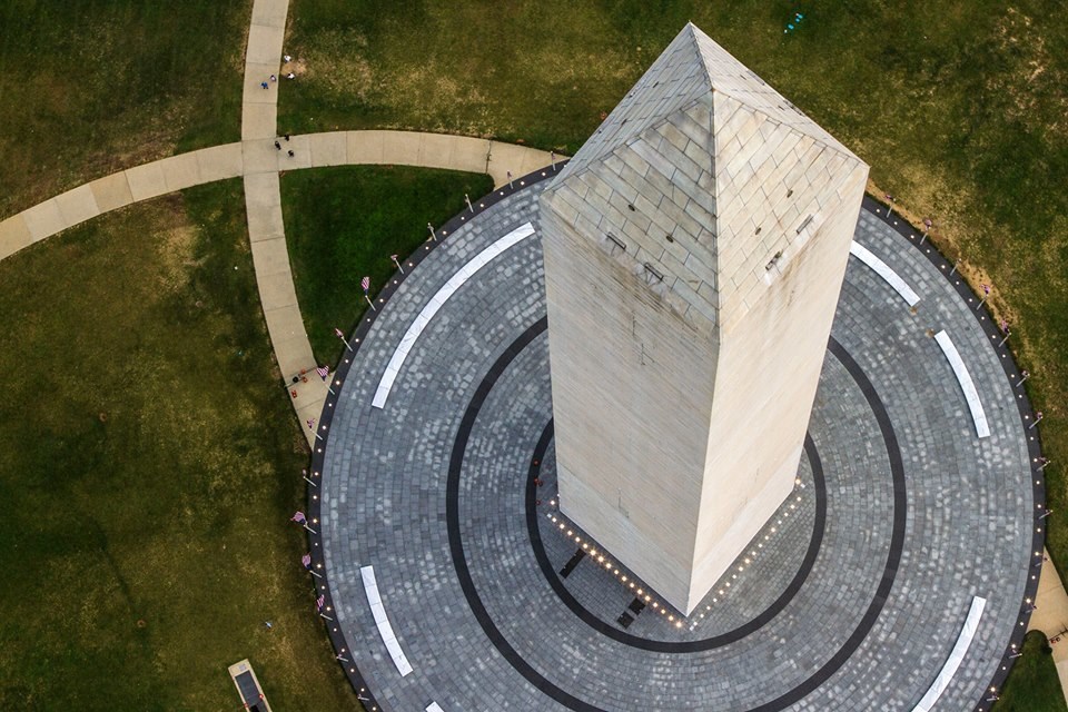 Washington Monument - sustainable practices after the DC earthquake damage
